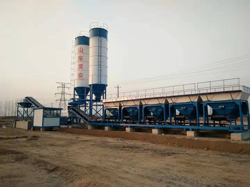 WDJ400型水穩(wěn)拌合站配立式倉
